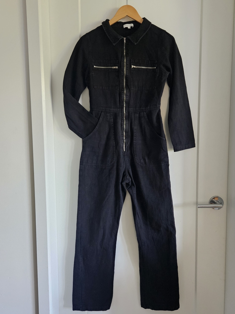 Emory Park - Black Zip-Front Utility Jumpsuit